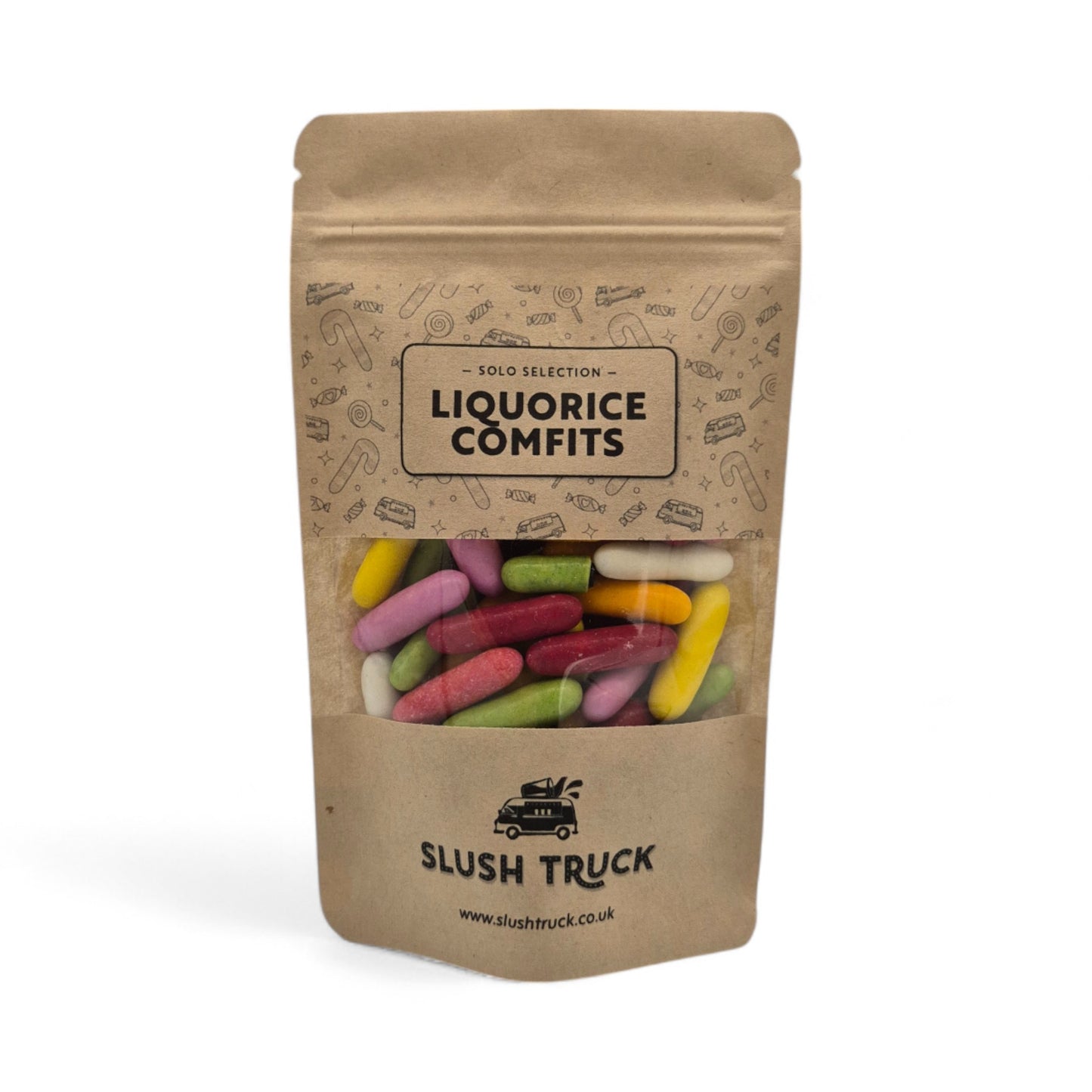 Liquorice Comfits Sweet Pouch