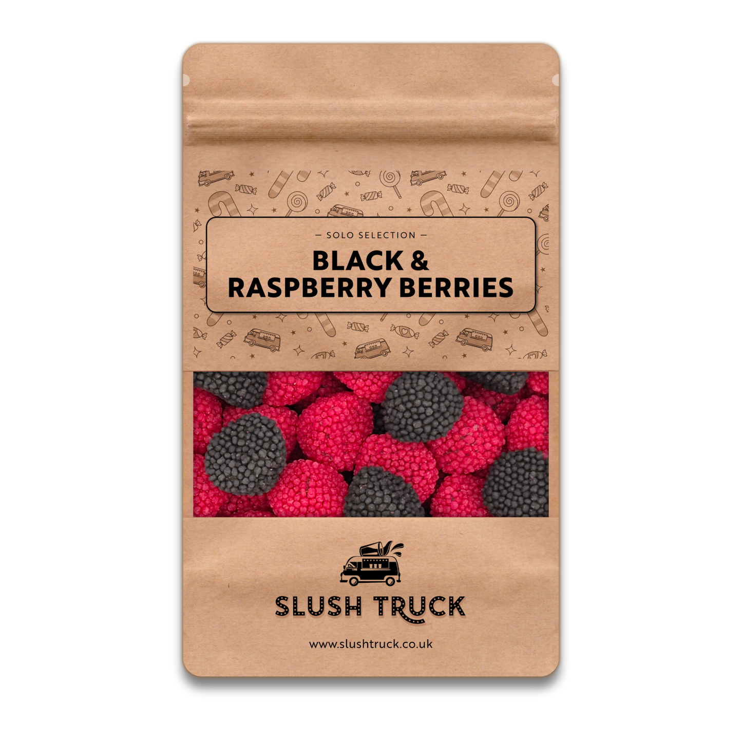 Black & Raspberry Berries Sweet Pouch